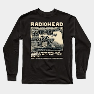 In Rainbows Kid A Ok-Radio Computer  Pablo Honey A Moon Shaped Pool Long Sleeve T-Shirt